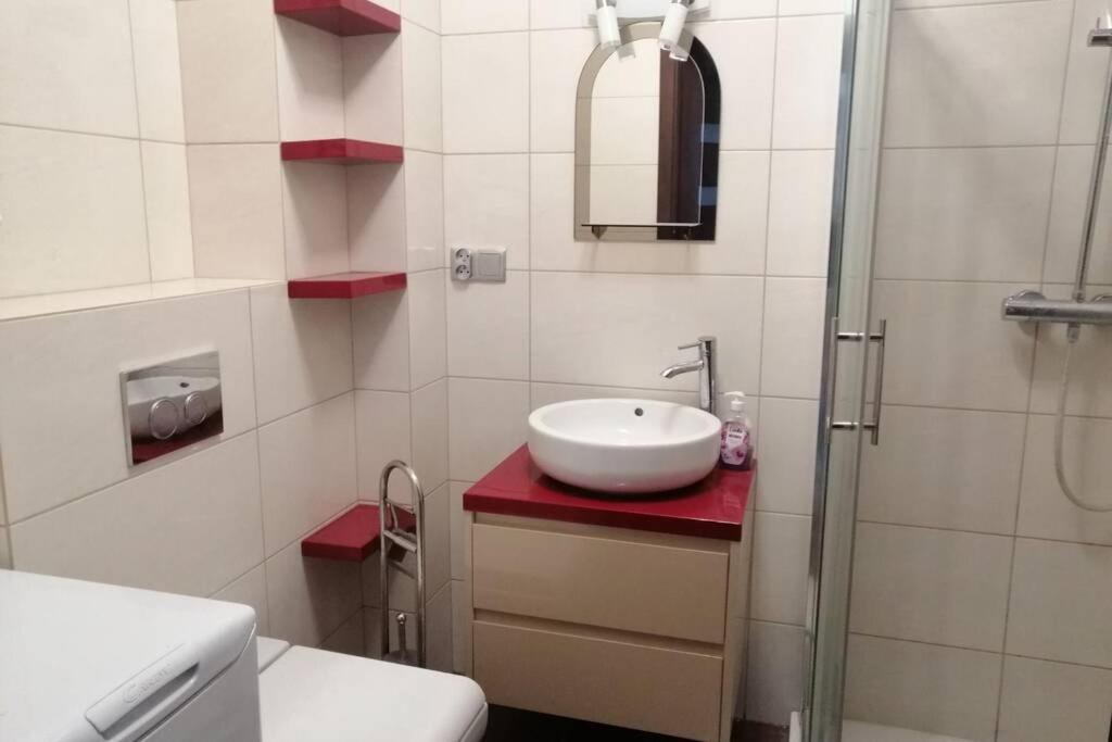 Komfortowy Apartament Dla Turystow I Pracownikow กดัญสก์ ภายนอก รูปภาพ